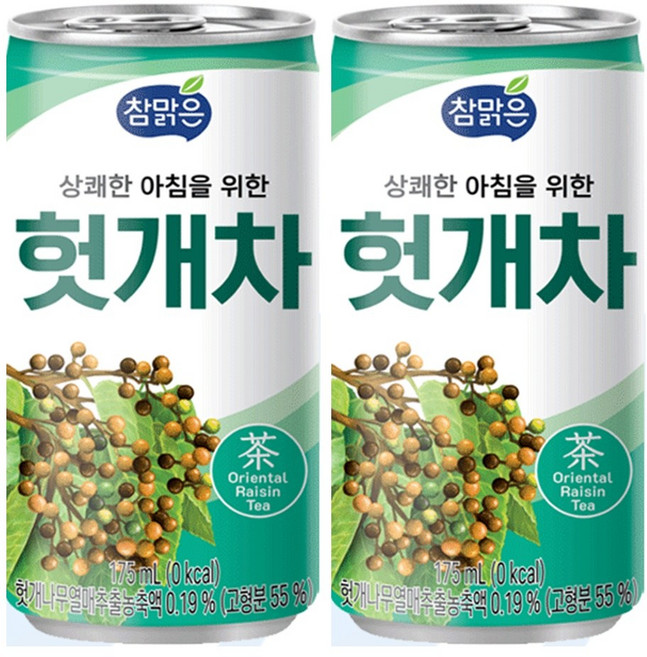 참맑은 헛개차 175ml 90캔, 90개