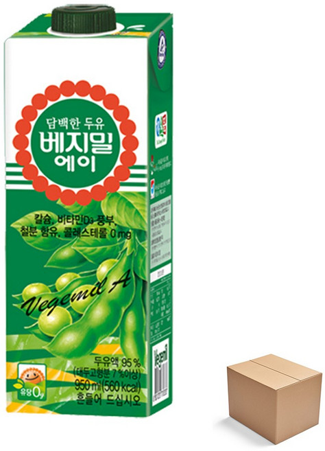 베지밀 에이 담백한 두유, 950ml, 12개