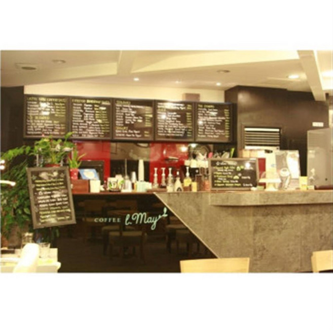 정사각형 벽걸이 메뉴판 보드 커피숍 카페메뉴판, 체리우드, 일반형, 40-40cm