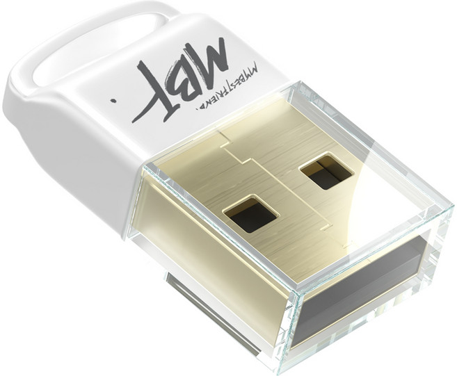 엠비에프 USB 블루투스 5.0 동글, MBF-BT50WH, 화이트, 1개