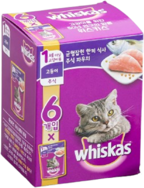 몰리스 위스카스파우치 고등어 (80g*6개), 3개, 480g