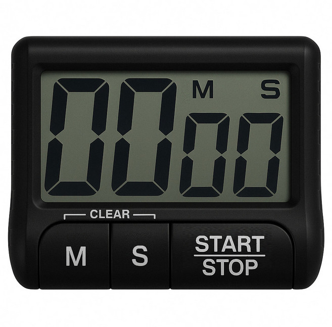 램스혼 타이머 주방 쿠킹 제빵 요리 TIMER, 1개, 블랙(DT-100)