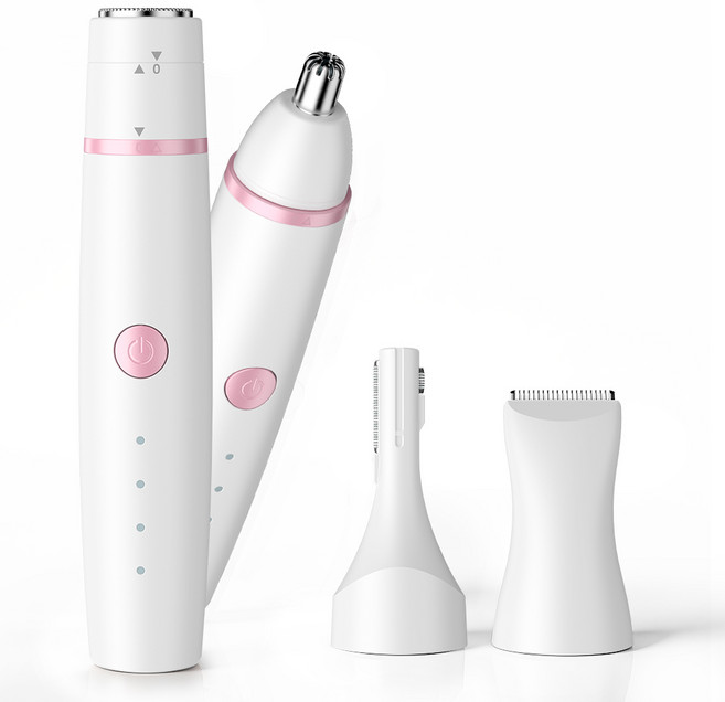 날카로운 헤드 전기 제모기 전신 사용 가능 IPX7 방수 휴대용 충전식 면도기, 트리머, 화이트