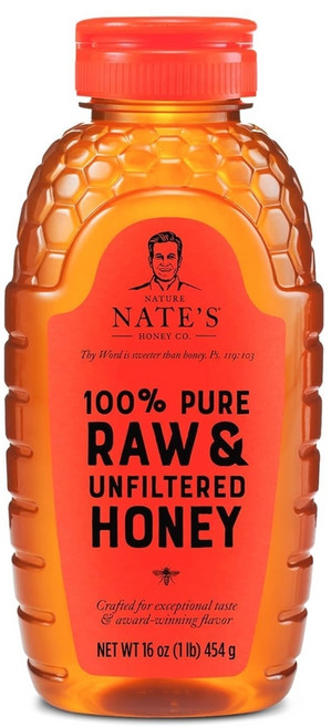 Nate 100프로 순수 생 여과되지 않은 꿀 수상 경력 맛 32온스 미국직구, 454g, 1개