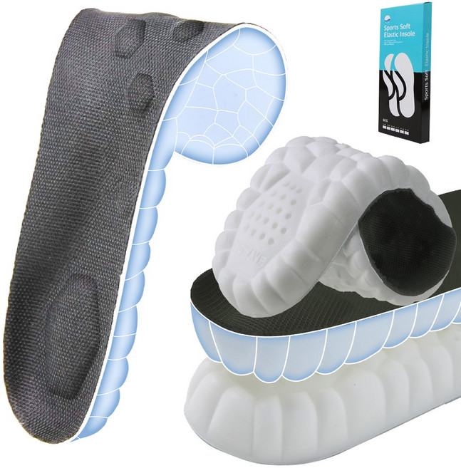 소웨이브 인체공학 신발깔창 발편한 푹신한 아치 쿠션 구름깔창