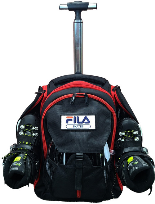 팀코리아 백팩 캐리어 여행가방 스포츠가방 레이싱 인라인스케이트가방, 블랙레드, 1개