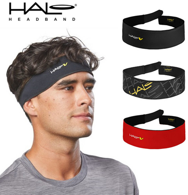 할로 헤드밴드 벨크로형 헬스 런닝 헤어밴드 2인치 9종, 카모 그린