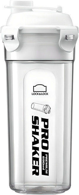 프로쉐이커 프리미엄 트라이탄 쉐이커, 클리어화이트, 690ml, 1개