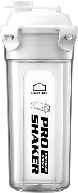 프로쉐이커 프리미엄 트라이탄 쉐이커, 클리어화이트, 690ml, 1개 - 쿠팡