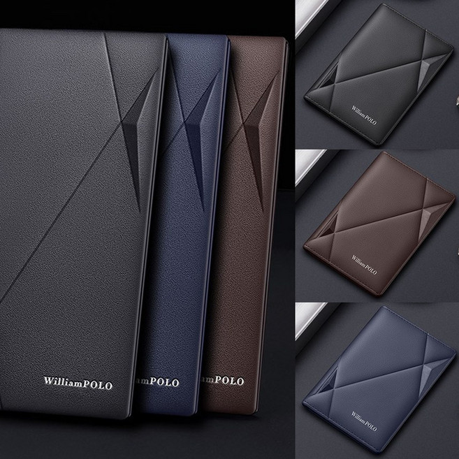 윌리엄폴로 소가죽 남자장지갑 남성반지갑 비즈니스캐주얼 지폐 카드 핸드폰수납