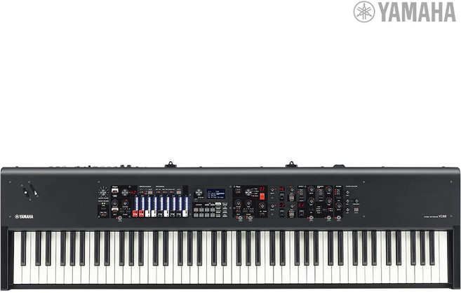 야마하 YC-88 스테이지 키보드 신디사이저 디지털 오르간 피아노 교회 88 목재 건반, 1개