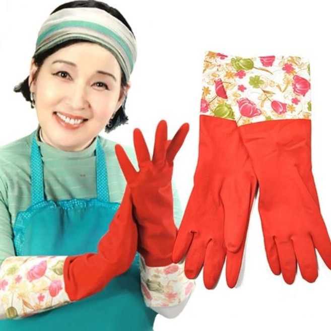 김애경 기모고무장갑 라텍스 기모안감 김장 설거지 1(개) 4582 PC