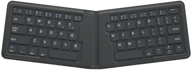 B.O.W HB188S-Y 접이식 무선 블루투스 키보드 소형 및 휴대용 사무실 사용에 적합합니다., 01 black