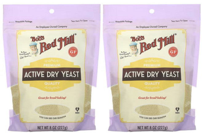 밥스레드밀 드라이 이스트 활성 건조 효모 글루텐프리 Dry Yeast 227g x2개