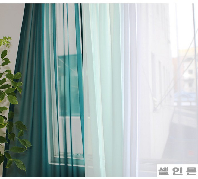 에이원데코 국내제작 쉬폰커튼 호텔식시폰커튼