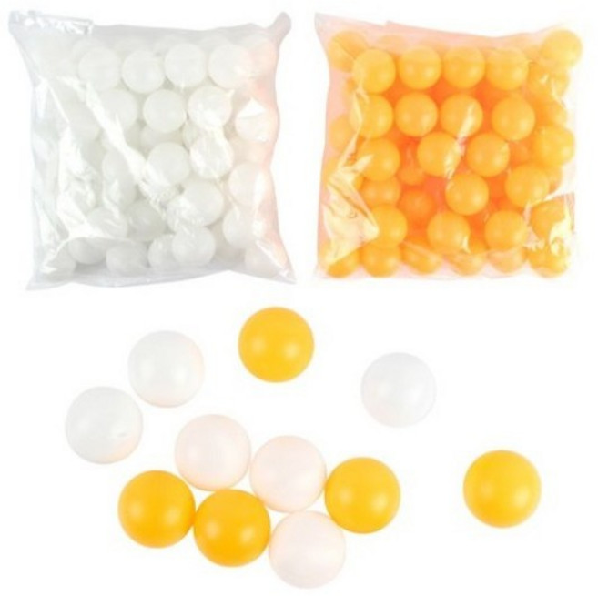 주식회사 위시 로고없는탁구공 무지탁구공 공예 추첨볼, 흰색, 1개, 50개