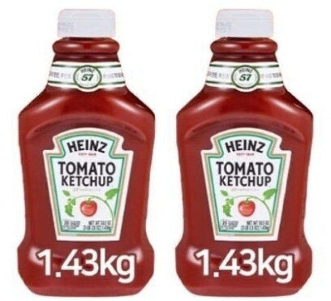 하인즈 토마토 케찹 대용량 업소용 케찹, 2개, 1.43kg