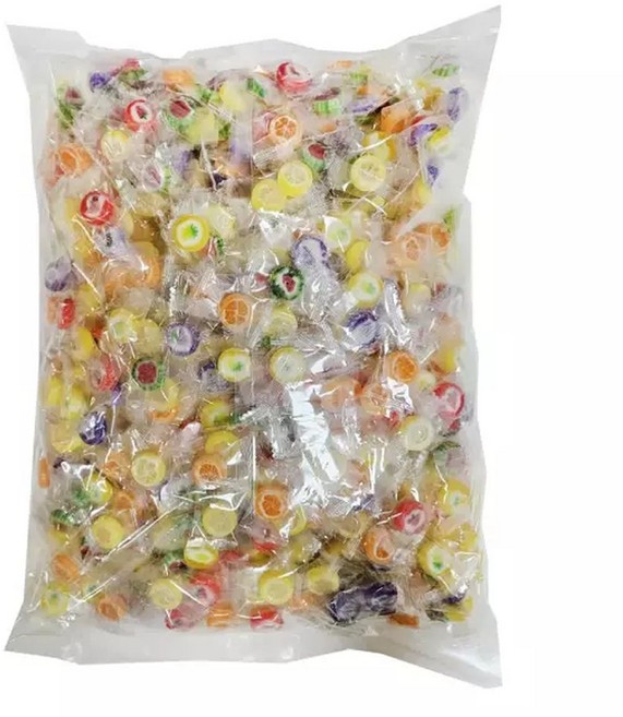 옥구르미 사탕 2.5kg 6가지 과일맛 미니 어린이 어르신 간식 캔디 식당 식후 옛날과자 군것질