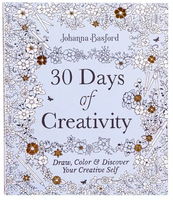 30일간의 창의력 색칠하기 및 자아 발견 성인 스트레스 감소 낙서 그림책, 01 1