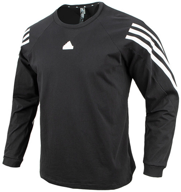 아디다스 맨투맨 트레이닝 긴팔 스웨트 삼선 티셔츠 블랙