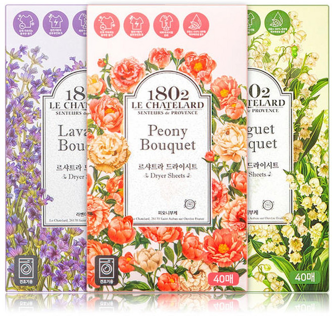 르샤트라 드라이시트 3종혼합 40매 x 3개