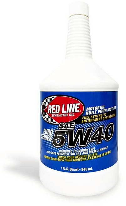 RED LINE 紅線 5W40 全合成機油 適用汽油柴油引擎 卓越保護, 1個, 946ml