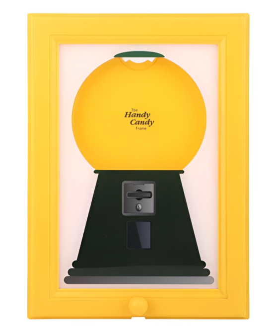하루템 액자형 캔디 디스펜서 사탕 뽑기 머신 초코볼 견과류 시리얼 검볼머신, 1개