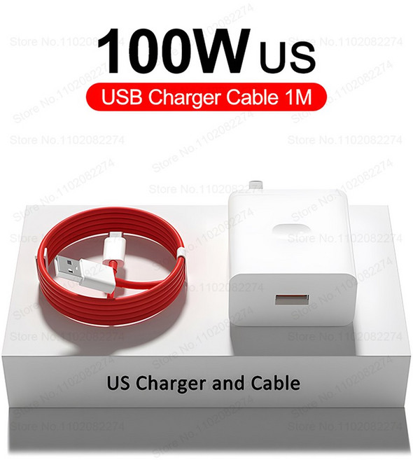 13 100W 충전 전화 어댑터 10 ACE 12R 11 SUPERVOOC 케이블 USB 유형 빠른 12 13R 충전기