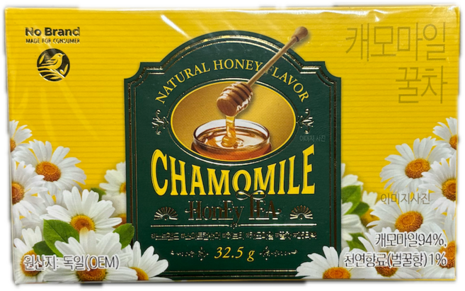 노브랜드 캐모마일 꿀차 32.5g (1.3g x 25티백) x 1개, 25개입