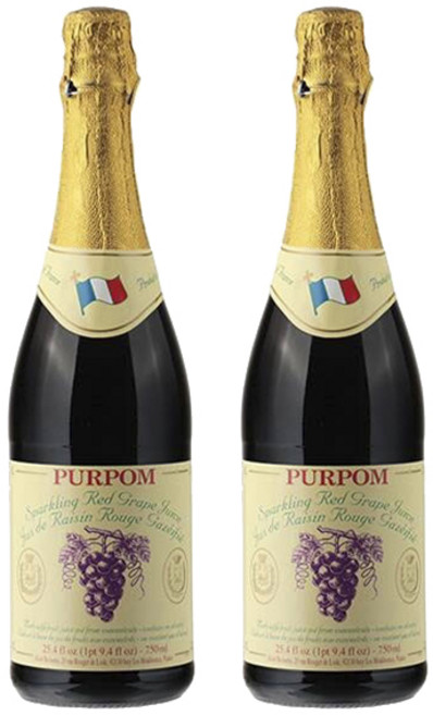 PURPOM 紅葡萄氣泡飲, 2瓶, 750ml