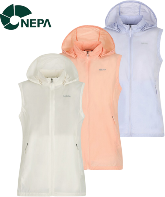 [백화점 정품] 네파 여성 롱 윈드 후드 바람막이 조끼 아웃도어 경량 등산 캠핑 낚시 워킹 하이킹 러닝 간절기 봄 여름