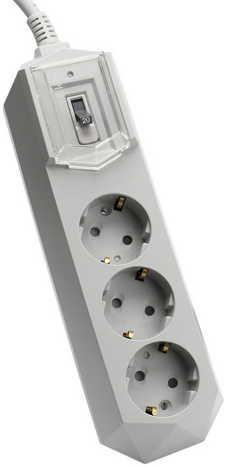 아이정 4000W 고용량 고전력 배선차단 3구 그레이 멀티탭 추천 집들이선물 이사준비물 새집준비물, 1.5m, 과부하 3구 그레이, 1개