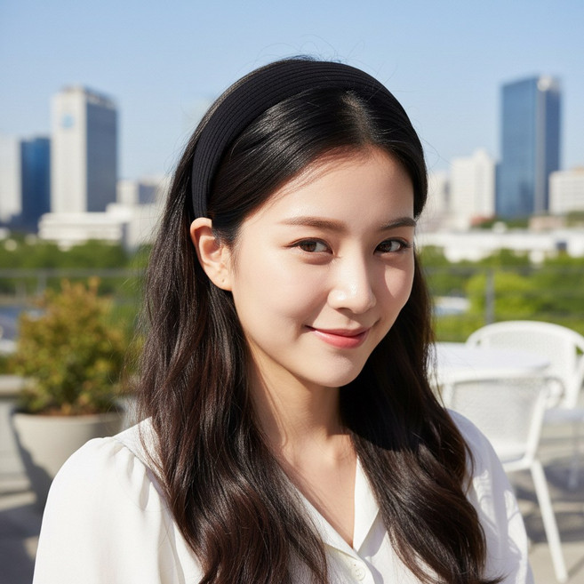 퓨어미즈키 귀 안 아픈 와이드 헤어 밴드 여성 머리띠