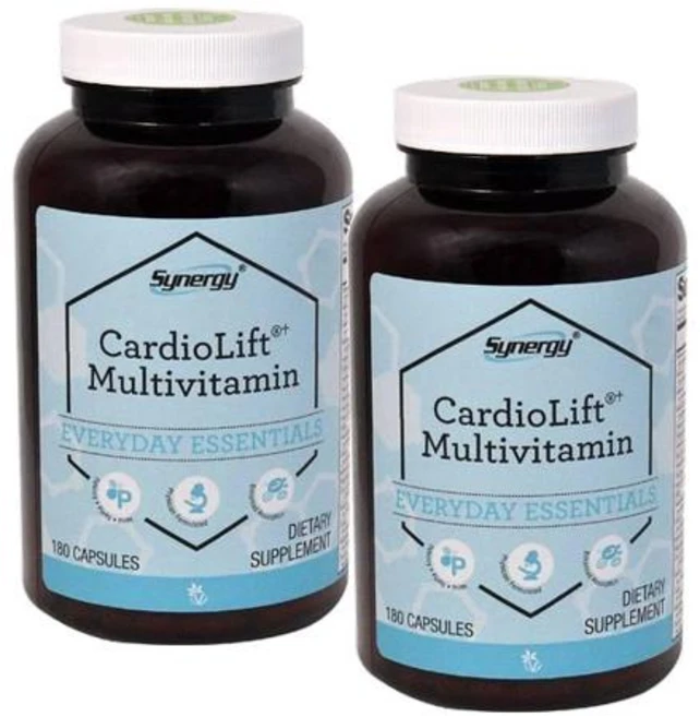 비타코스트 시너지 카디오리프트 멀티비타민 캡슐 Vitacost Synergy Multivitamin, 2개, 180정 - 쿠팡