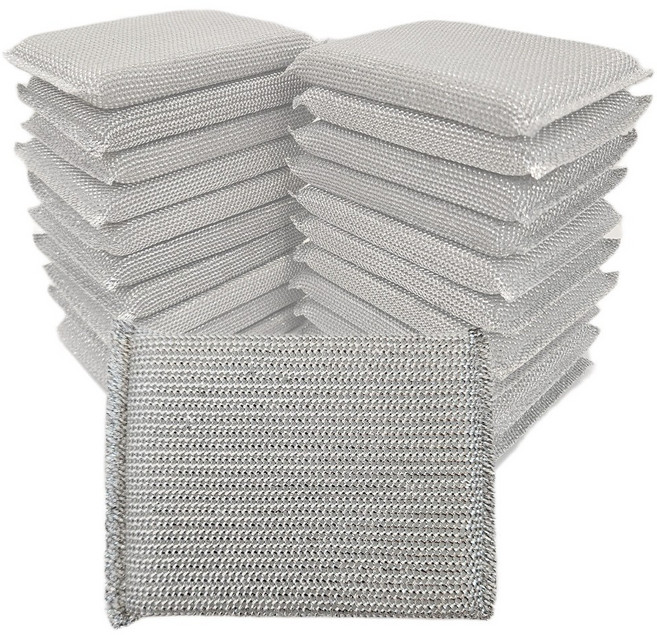 수논 은사 수세미 대용량 벌크 실버 수세미, 1세트, 20개입