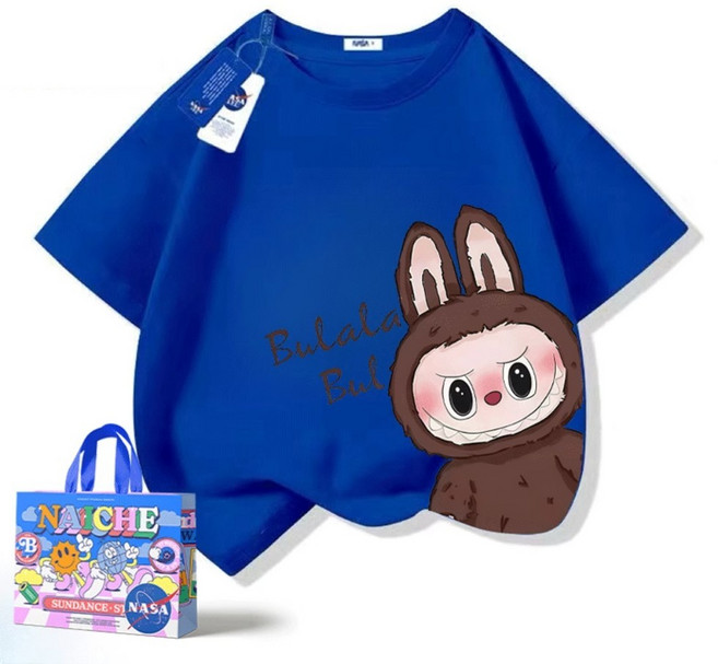 라부부 반팔 티셔츠 패밀리룩 커플룩 주니어 성인 반소매