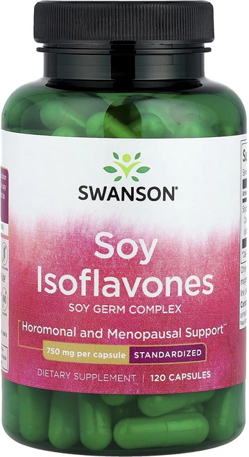 단백질 비타민 철분 마그내슘 칼슘 Swanson 대두 이소플라본 750mg 캡슐 120정 고루고루섭취해주세요, Swanson대두이소플라본750mg캡슐120정, 1개 - 쿠팡