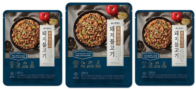 신세계푸드 쉐프컬렉션 흑마늘사과돼지불고기 200g x 6팩 불백 주물럭 두루치기 밀키트 반찬 안주, 1개