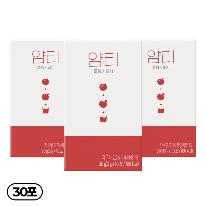 얌티 플럼 피치, 3g, 10개입, 3박스