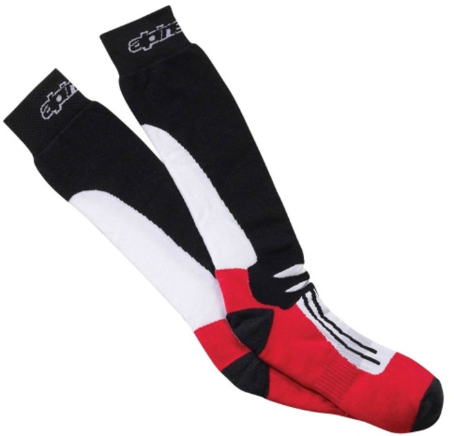 알파인스타 양말 RACING ROAD 블랙 레드, S M