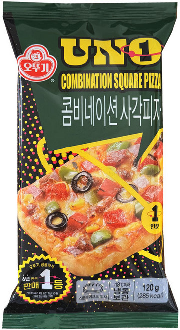 오뚜기 UNO 사각피자 콤비네이션 120g 12개