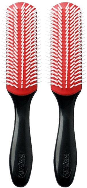 덴맨 헤어 브러쉬 헤어빗 볼륨 여행 휴대용 머리빗 단발 헤어 DENMAN D3, 블랙, 2개