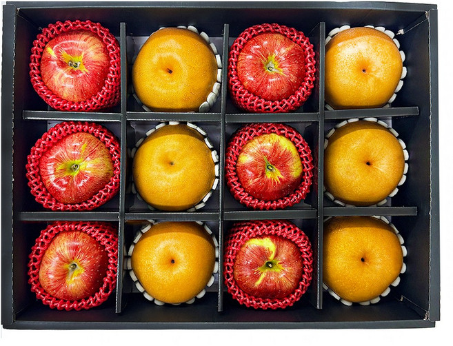 과일 선물세트 사과 배 혼합세트 선물용, 1세트, 사과배 선물세트 12과(사과6+배6)