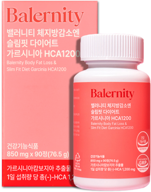 밸러니티 체지방감소엔 슬림핏 다이어트 가르시니아 HCA1200 76.5g, 1개, 90정