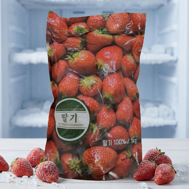 [당일출고] 신선 냉동딸기 1kg, 10개