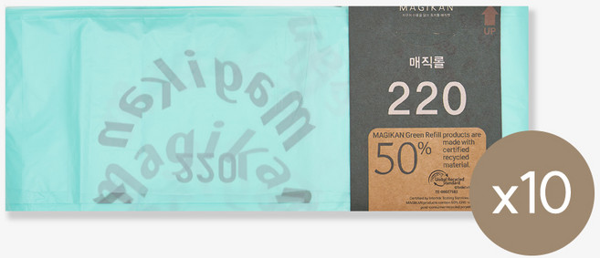 매직캔 9L 리필 기저귀 쓰레기봉투, 10개