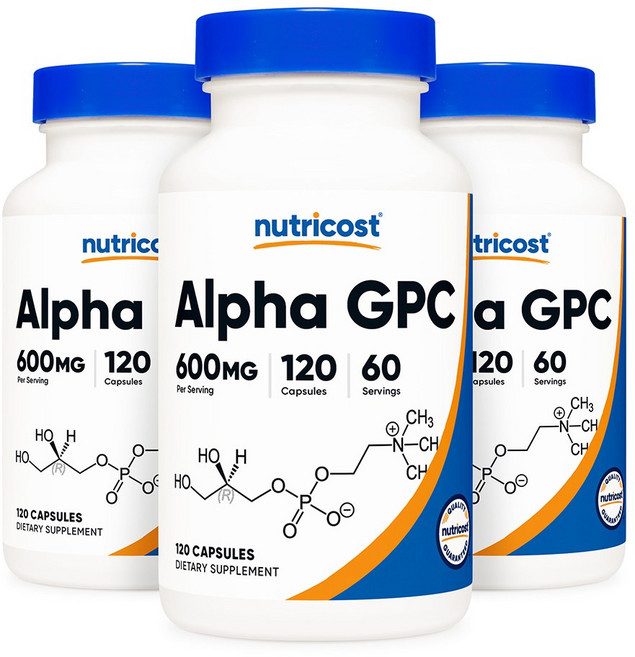 뉴트리코스트 알파 GPC 600mg 캡슐, 120정, 3개