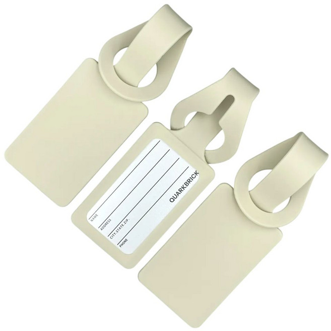 쿼크브릭 캐리어 네임택 실리콘 여행 가방 표시 이름표 2+1