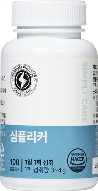 심플리커 장어20배 남성활력 고함량 아르기닌 야관문 블랙마카 아연, 100g, 1개