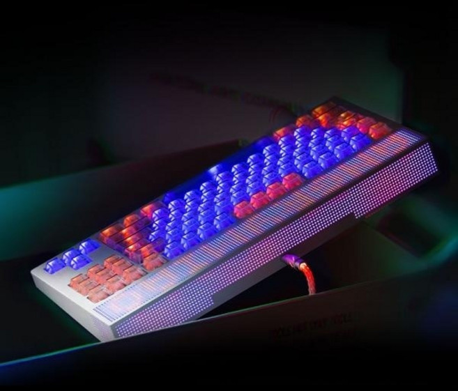 (앵그리미아오) 유선 기계식 키보드 NEON80 DIY LED번들킷(스위치+키캡포함) (화이트클라우드), NEON80 DIY LED 번들킷, 상세페이지 참조